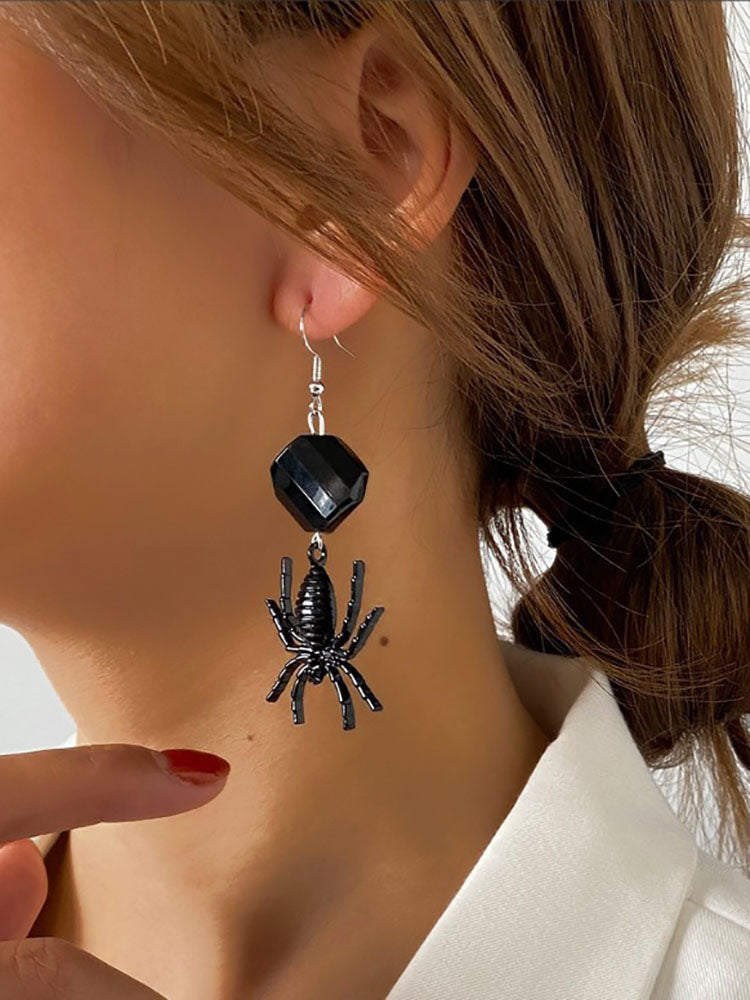 Halloween Spider Pendant Earrings Tiynon