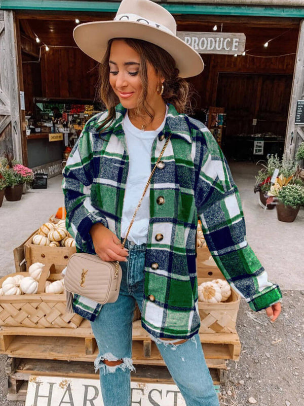 Long Sleeve Button Down Jackets Tiynon