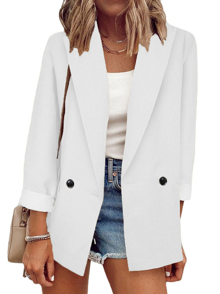 Long Sleeve Work Office Bodycon Jacket Coat Tiynon