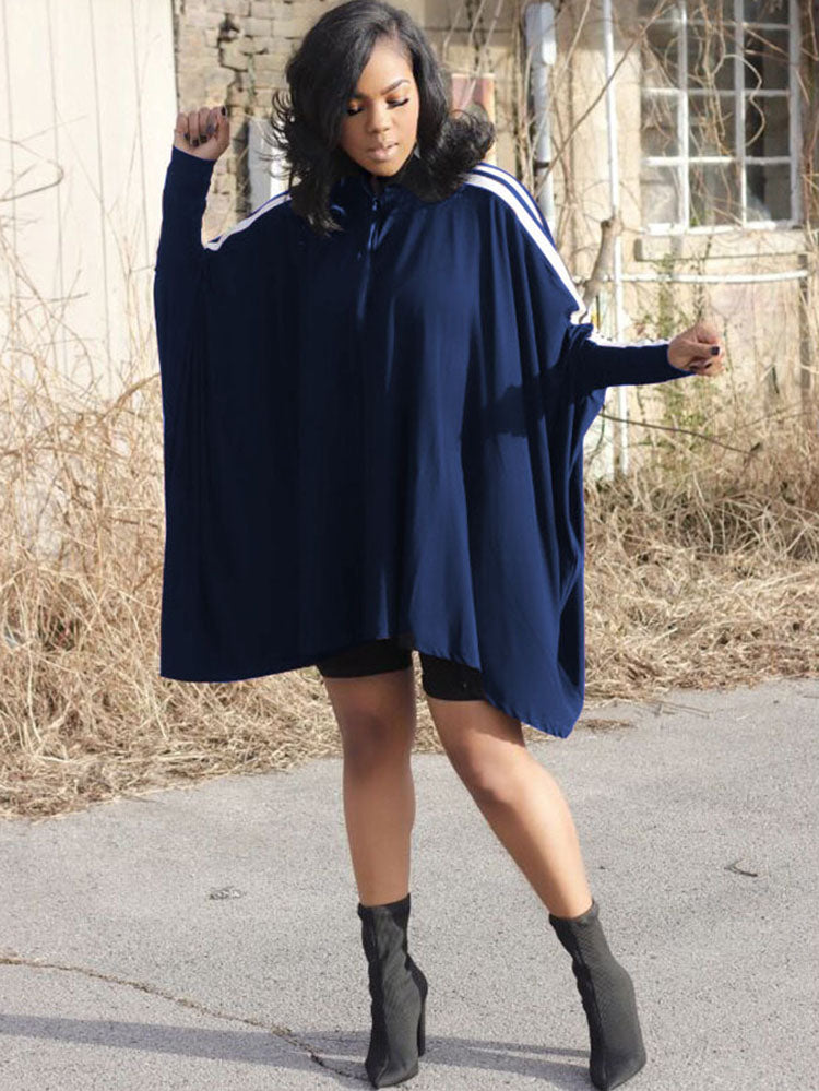 Long Sleeves Loose Mini Dresses Tiynon