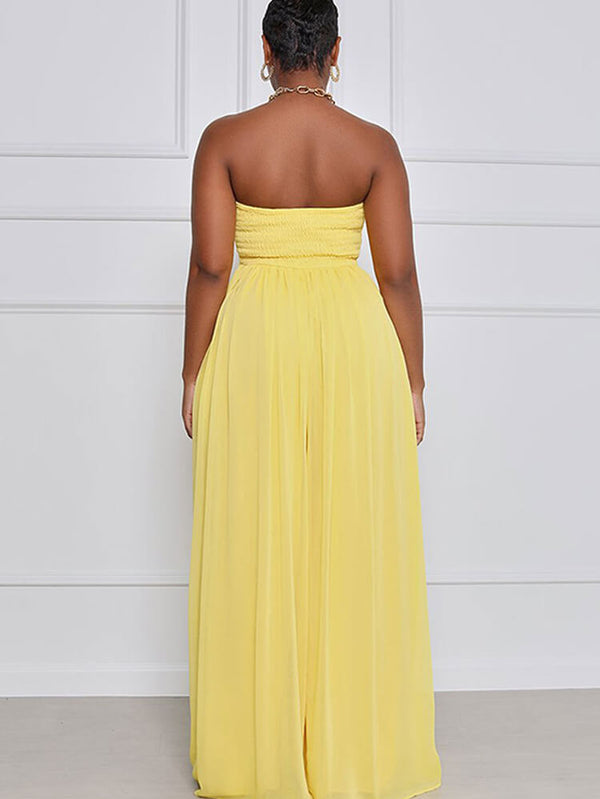 Off Shoulder Flare Bottom Jumpsuits Tiynon