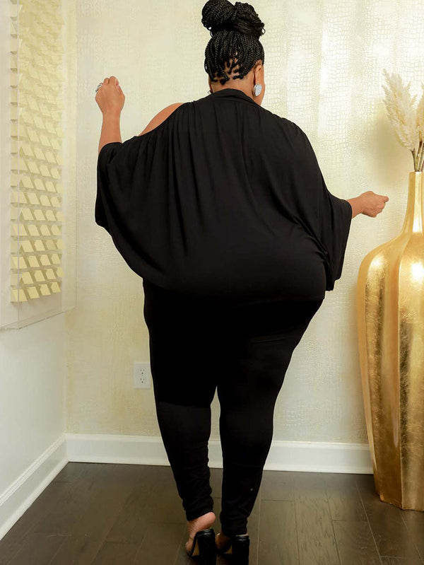 Plus Size Two Piece Top Long Pants Outfits Tiynon