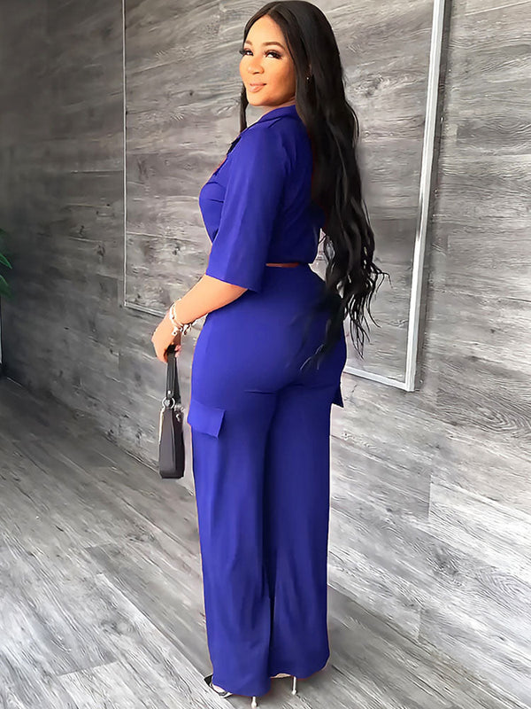 Two Piece Crop Tops & Long Pants Tiynon