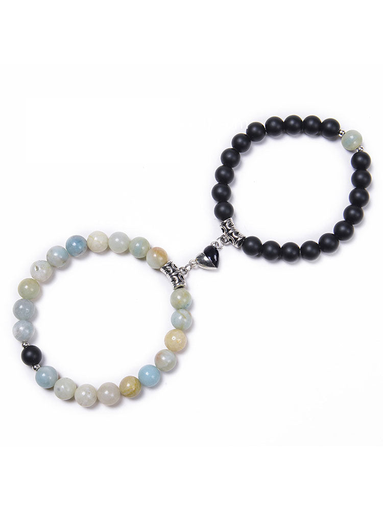 Two Piece Magnetic Attraction Couple Bracelets Tiynon
