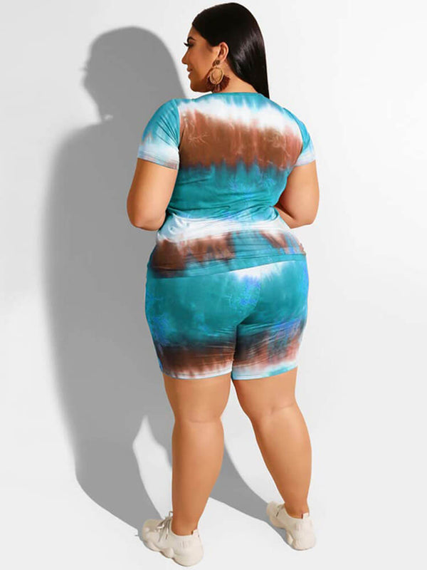 Two Piece Short Sleeve + Shorts Outfits Tiynon