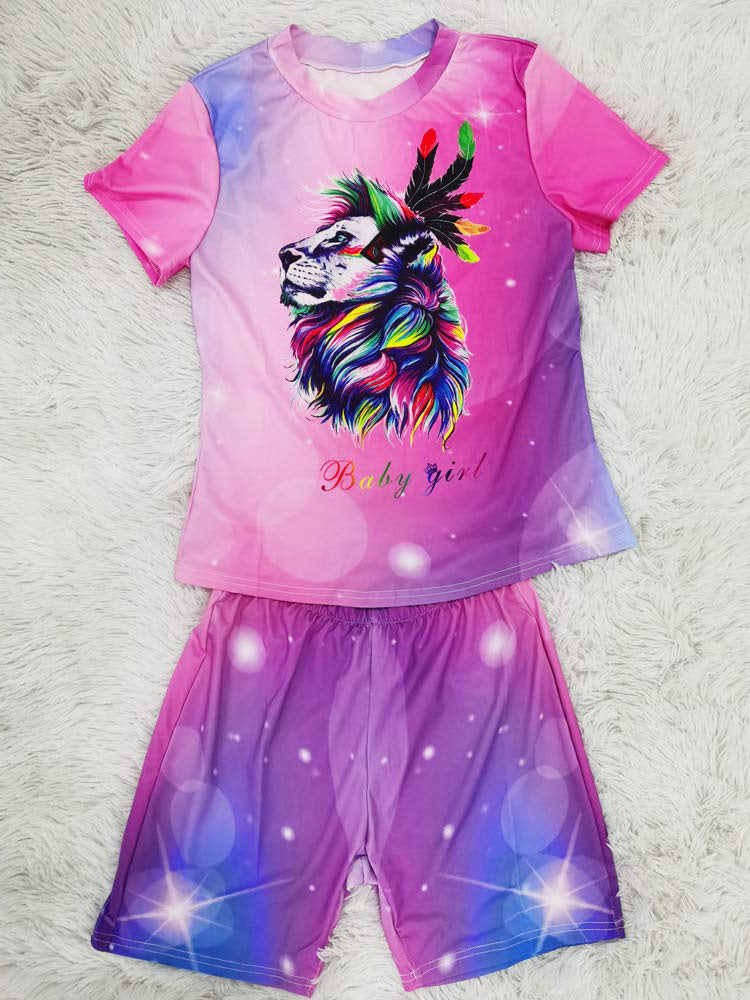 Two Pieces Crop Top Shorts Tracksuit Tiynon