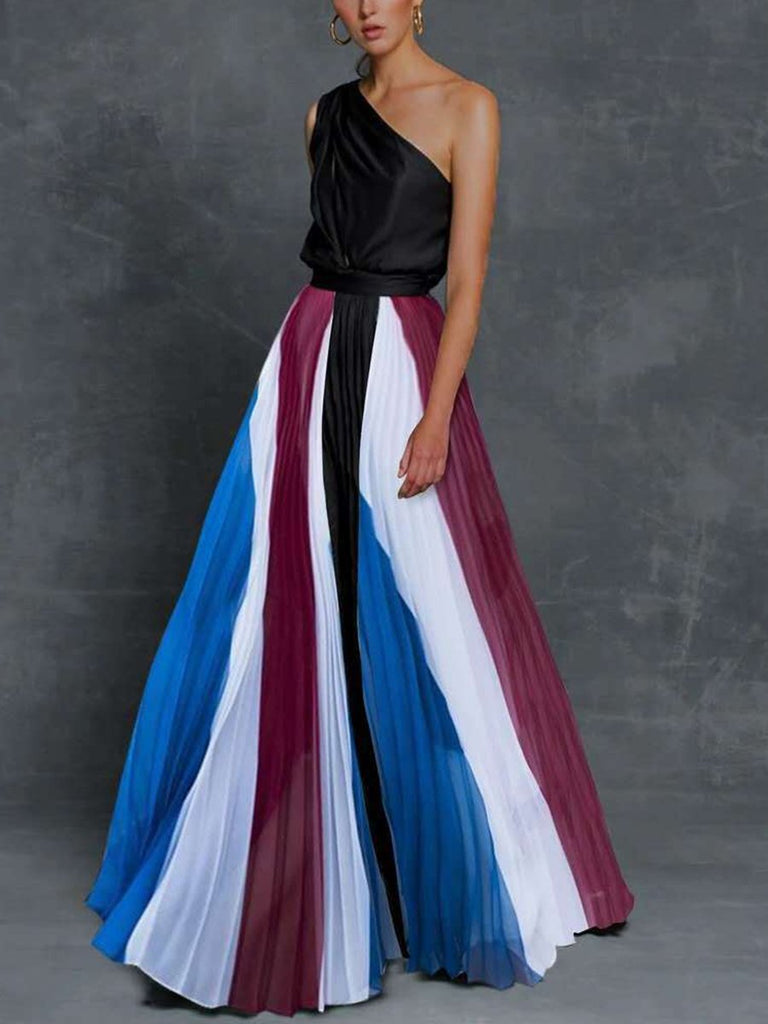 Vacation Sexy Off Shoulder Print Maxi Dress Tiynon