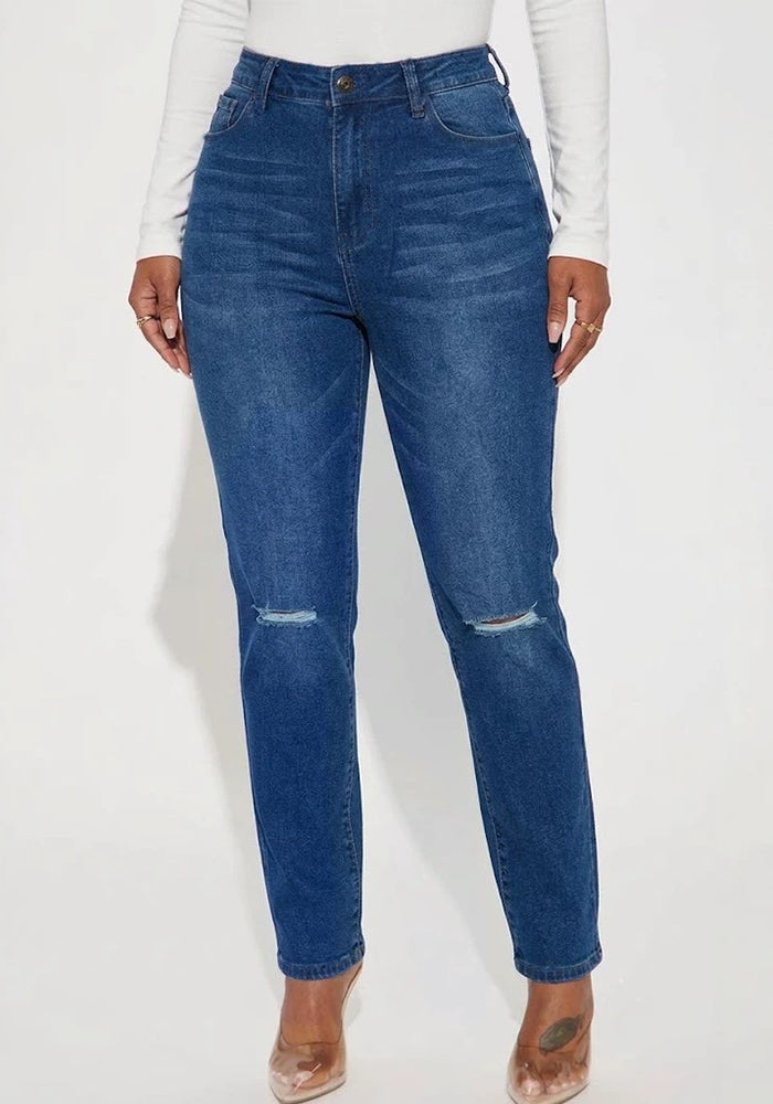 Ripped Denim Pants for Casual Streetwear