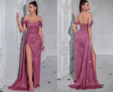 Sequin Strapless Mermaid Evening Dress for Weddings & Formal Events