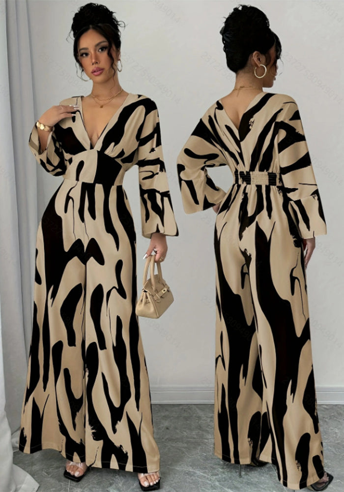 Women's Spring Summer Elegant Pattern Casual Fashion Jumpsuit