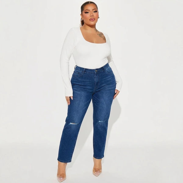 Ripped Denim Pants for Casual Streetwear