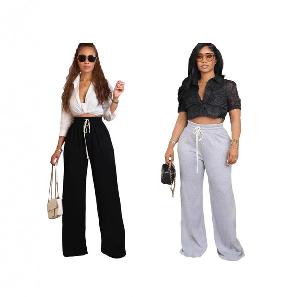 Straight Leg Long Pants for Spring & Summer Casual Wear