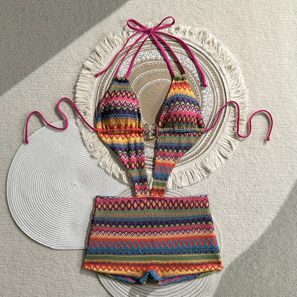 Women Bohemian Beach Holidays Bodysuit Swimwear