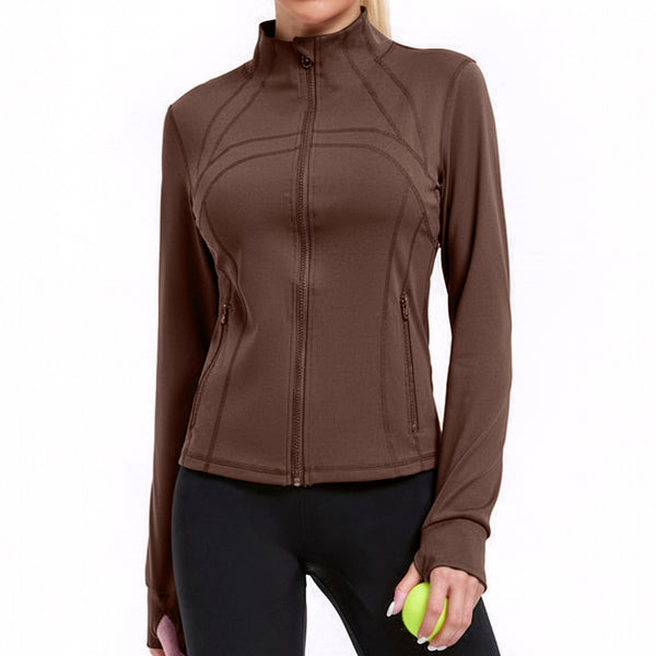 Slim-Fit Long Sleeve Jacket for Pilates & Yoga Activewear