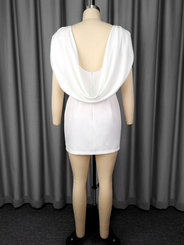 Low Back Sleeveless Party Mini Dress for Evening Events