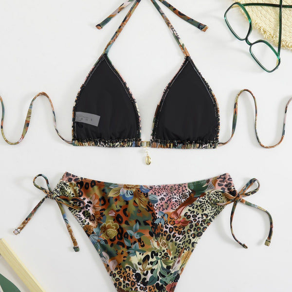 Women Double-Strap Bikini Swimwear Two Pieces