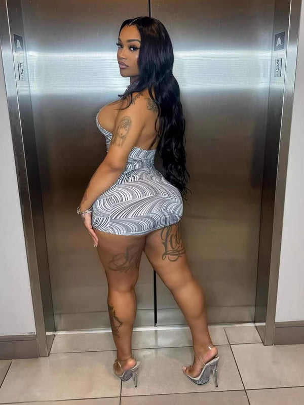 Halter Neck Bodycon Dress for Spring & Summer Evening Parties