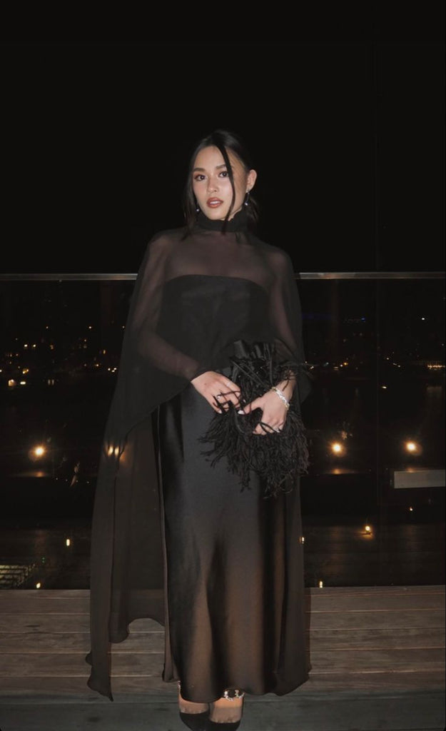 See-Through Mesh Sleeveless Halter Ruffle Maxi Cover-Up