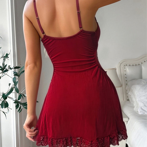 Lace Slip Nightgown for Intimate Sleepwear