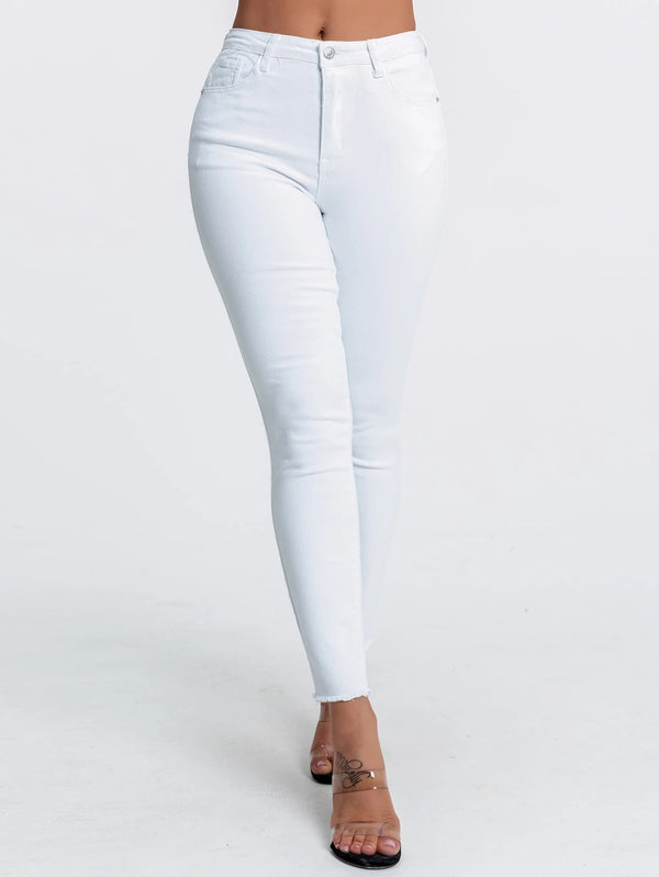 Straight Leg Denim Long Pants for Casual Streetwear