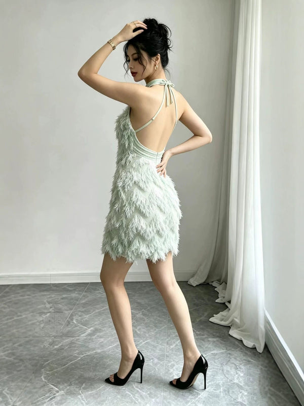 Cascading Ruffle Strap Dress for Beach Holidays