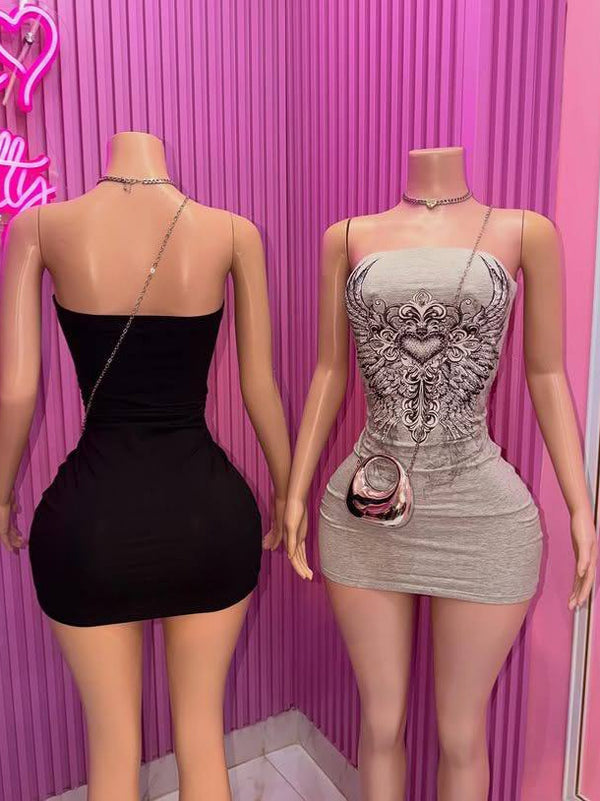 Strapless Mini Dress for Evening Clubwear