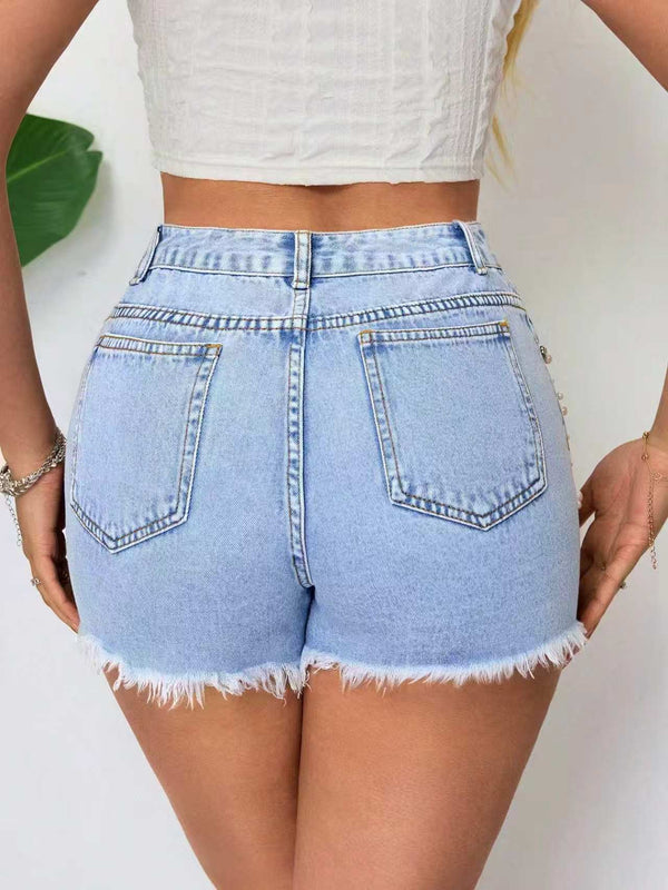 Ripped Denim Shorts for Casual Summer Outings