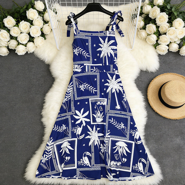 Printed Camisole Maxi Dress for Holiday Vacations