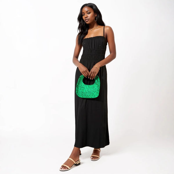 Solid Color Strap Dress for Summer Casual Events