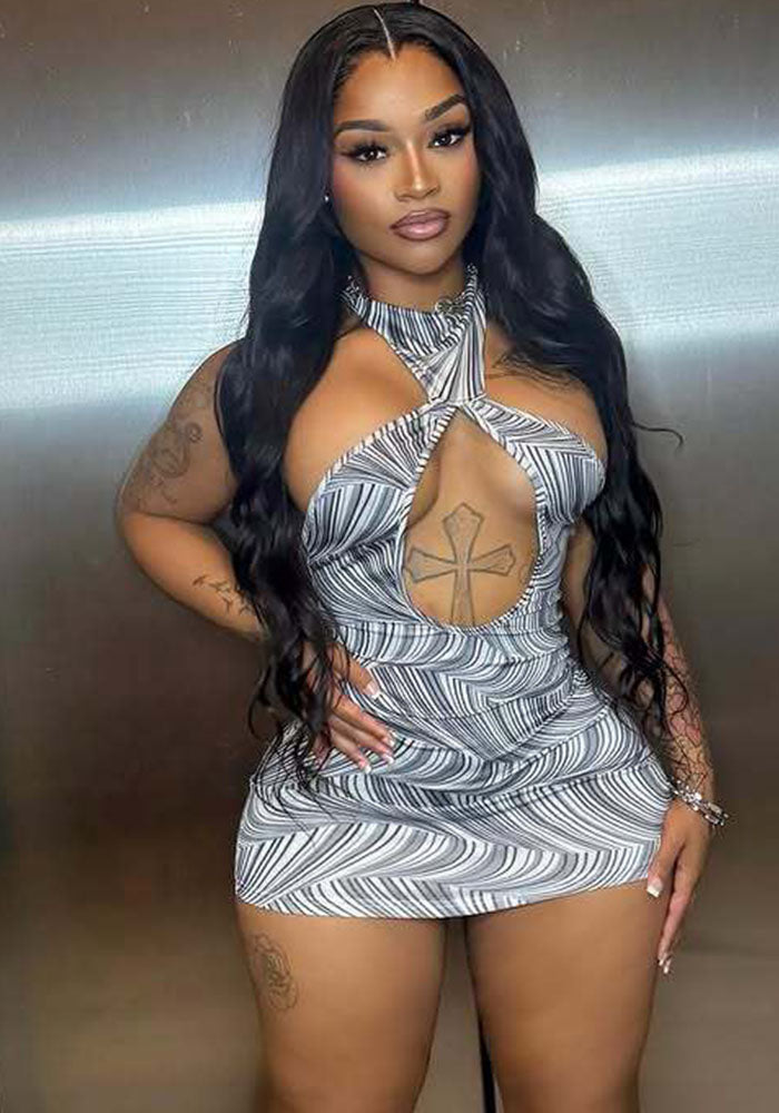 Halter Neck Bodycon Dress for Spring & Summer Clubbing