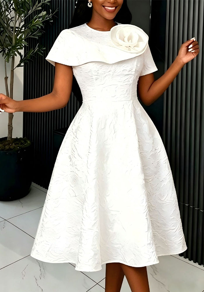 Appliqué Dress for Formal Evening Parties