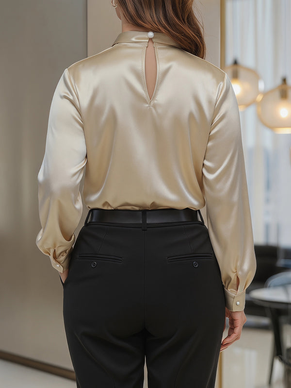 Plus Size Rhinestone Bow Shirt