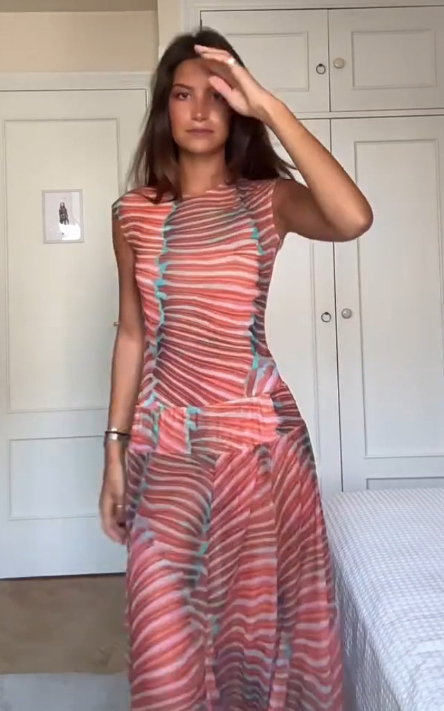 Printed Two-Piece Swimsuit Set for Beachwear