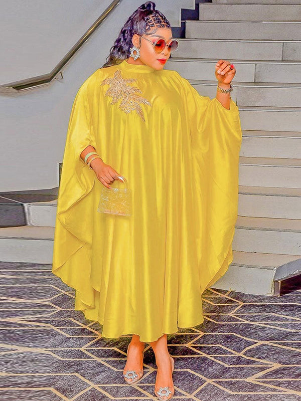 Irregular Hem Round Neck Maxi Dress