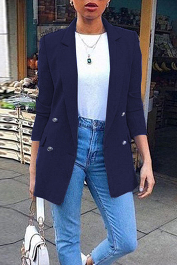 Casual Solid Patchwork Turn-back Collar(4 Colors)