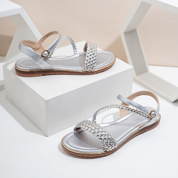 Dressy Open Toe Straps Buckle Sandals