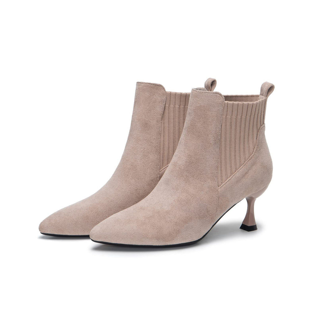 Pointed Toe Low Heels Ankle Boots
