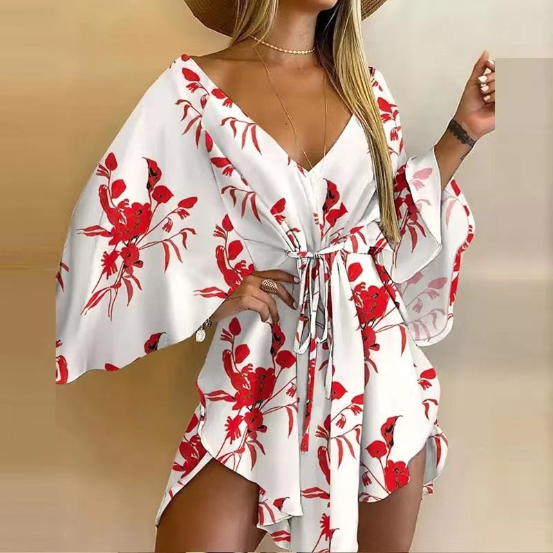 Floral Flirt Swimsuit Coverup Dress
