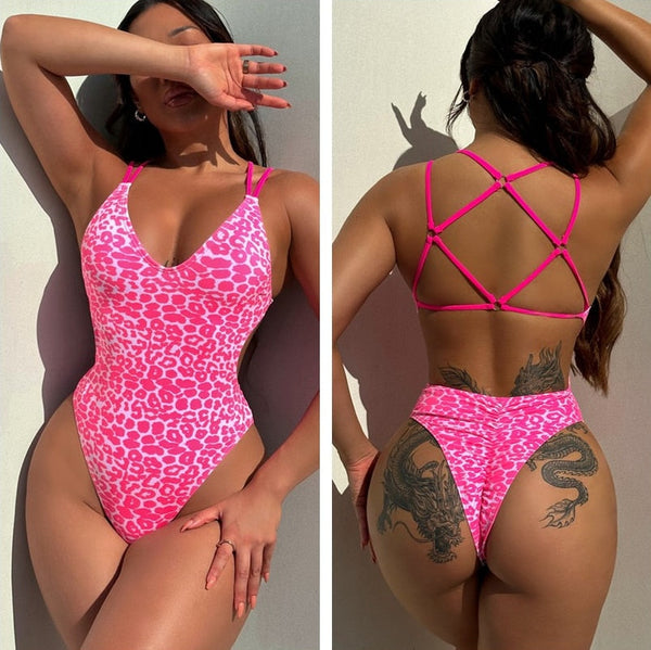 Bahamas Backless Strappy Thong Swimsuit