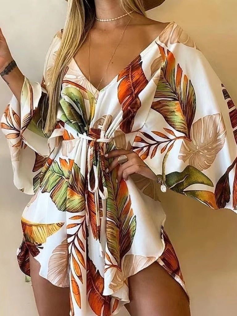 Floral Flirt Swimsuit Coverup Dress