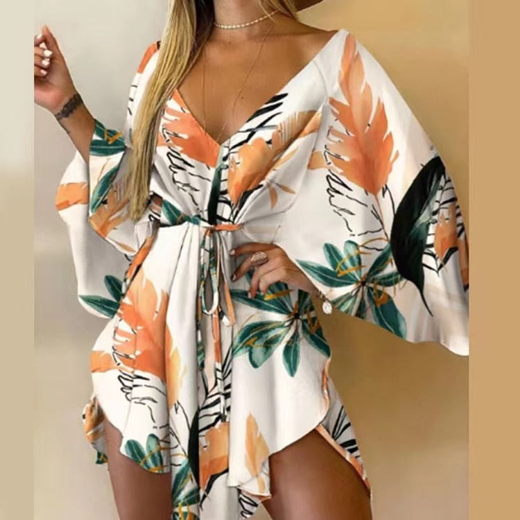 Floral Flirt Swimsuit Coverup Dress