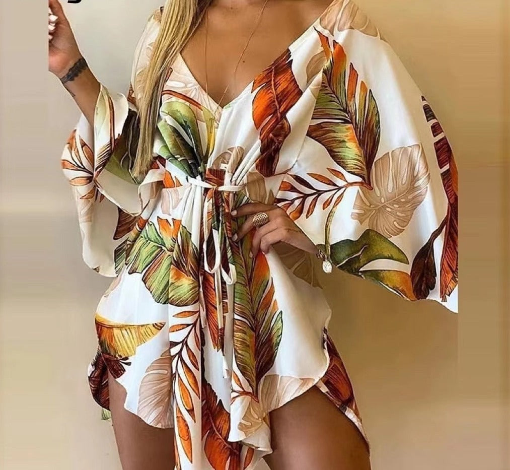 Floral Flirt Swimsuit Coverup Dress