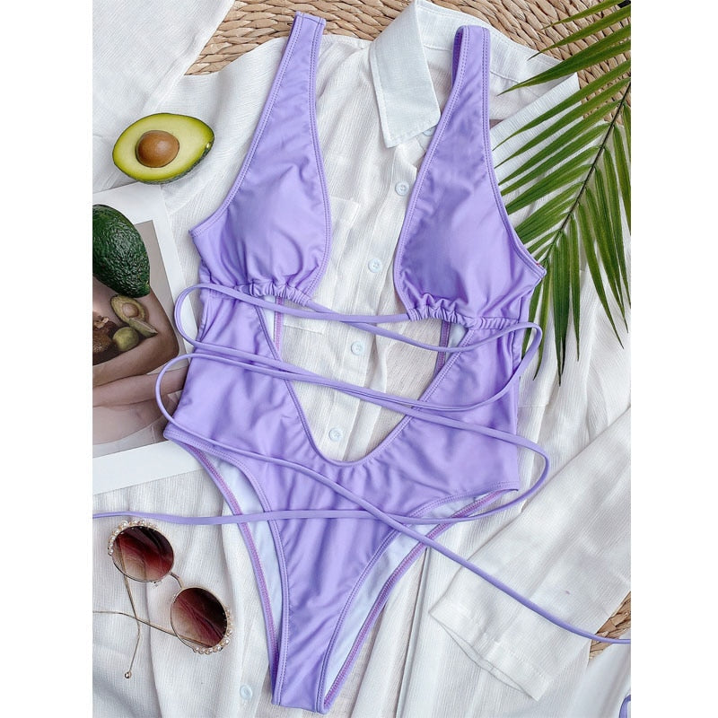 Hailey Strappy Waist Cut Out Swimsuit