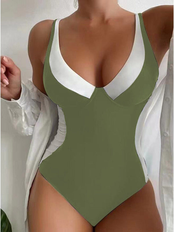 Modest Seaside One Piece Bathing Suit