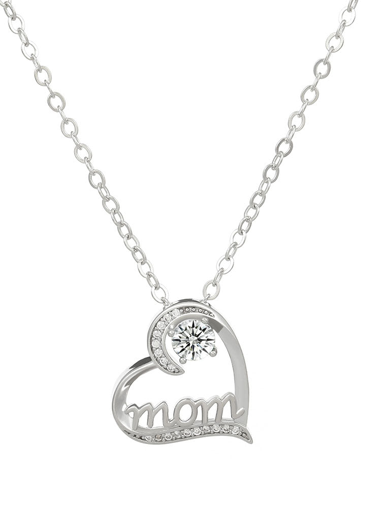 Mom Love Heart Pendant Jewelrys