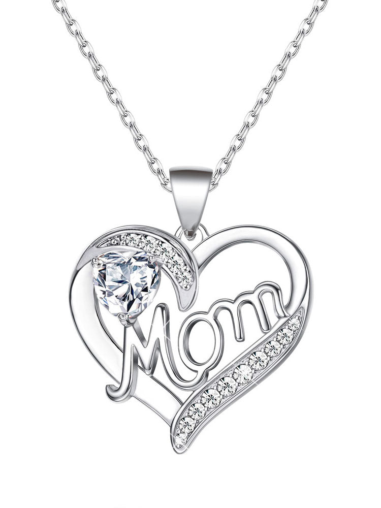 Mom Love Heart Pendant Jewelrys