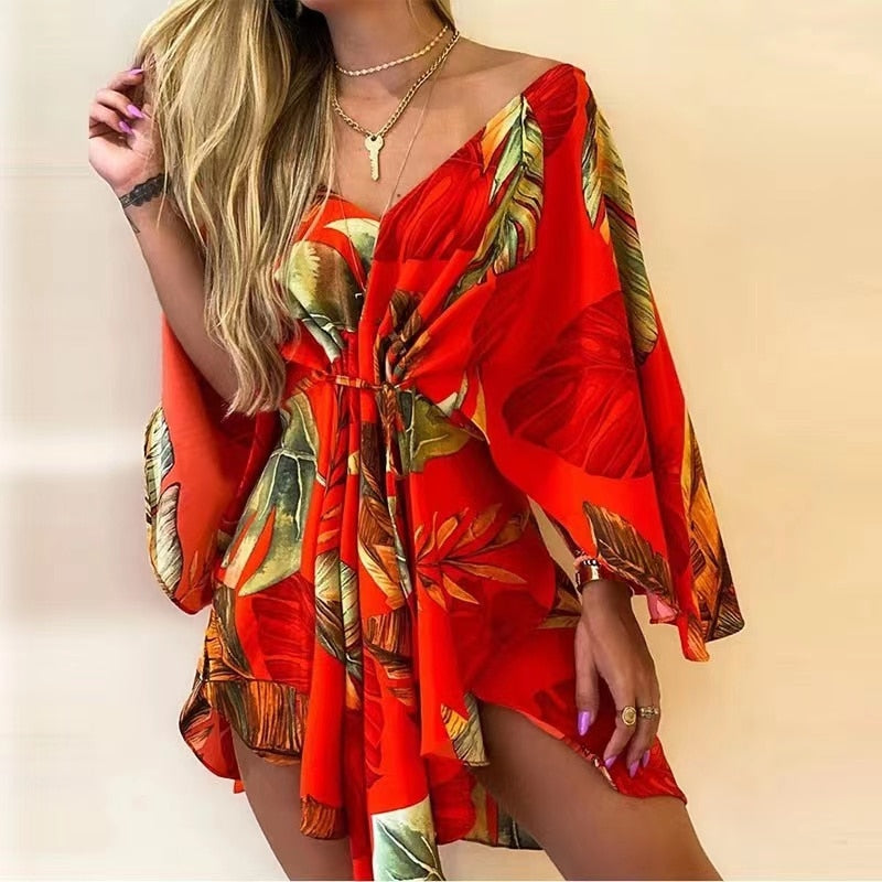 Floral Flirt Swimsuit Coverup Dress