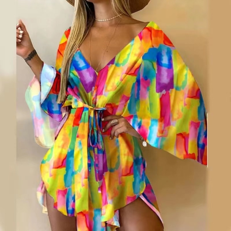 Floral Flirt Swimsuit Coverup Dress