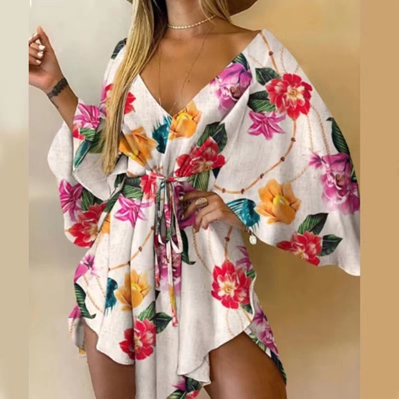 Floral Flirt Swimsuit Coverup Dress